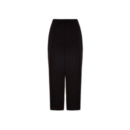 Balmain Black Viscose Casual Pants