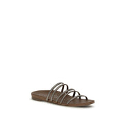 Pedro García Brown Calf Leather Bos Taurus Flip-Flop Sandals