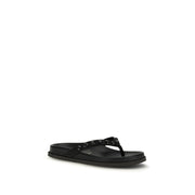 Pedro García Black Rubber Flip-Flop Sandals