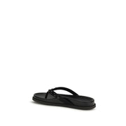 Pedro García Black Rubber Flip-Flop Sandals