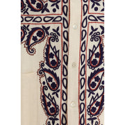 Baziszt Cream Silk Pattern Shirt