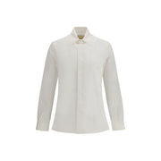 Valentino White Cotton Dress Shirt