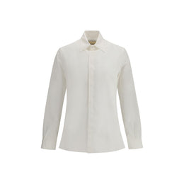 Valentino White Cotton Dress Shirt