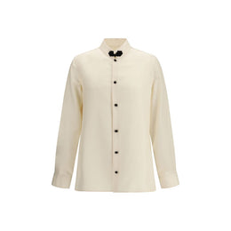 Valentino Cream Silk Shirt