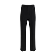 Valentino Black Fleece Wool Dress Pants