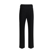 Valentino Black Fleece Wool Dress Pants