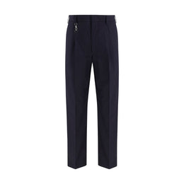 Prada Blue Cotton Dress Pants