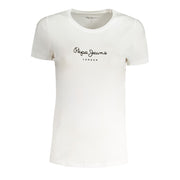 Pepe Jeans Bianco Cotton Women T-Shirt