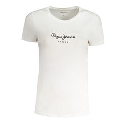 Pepe Jeans Bianco Cotton Women T-Shirt