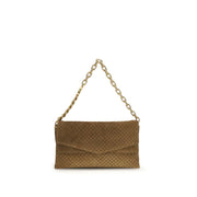 Gucci Beige Suede Leather Handbag