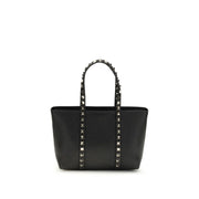 Valentino Garavani Black Calf Leather Bos Taurus Shoulder Bag