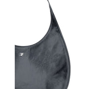 Courrèges Black Calf Leather Bos Taurus Shoulder Bag