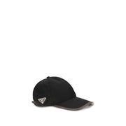 Prada Black Recycled Polyamide Cap (Baseball Hat)