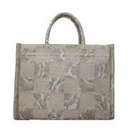 Versace Beige Fabric Handbag