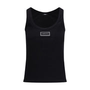 Versace Black Cotton Top