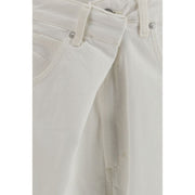 Agolde White Cotton Jeans Denim