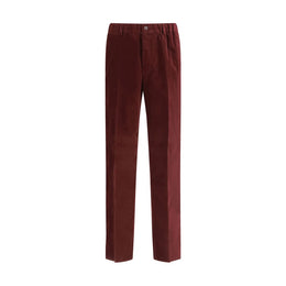 Fendi Bordeaux Cotton Casual Pants