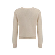 Lisa Yang Cream Fleece Wool Sweatshirt