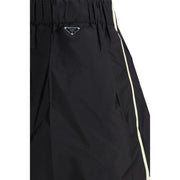 Prada Black Recycled Polyamide Bermuda Shorts