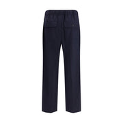 Max Mara Blue Wool Casual Pants