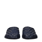 Burberry Blue Leather Slippers