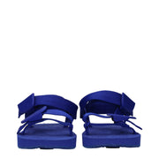 Burberry Blue Fabric Sandals