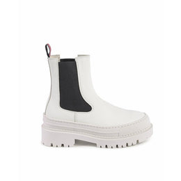 Tommy Hilfiger White Leather Ankle Boots