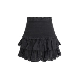 Marant Etoile Black Cotton Mini Skirt