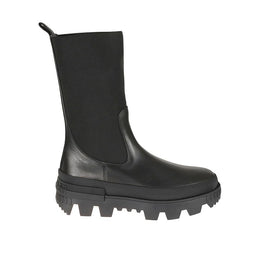 Moncler Black Calfskin Ankle Boots