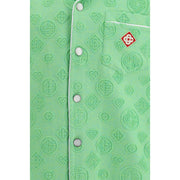 Casablanca Bicolor Cotton Shortsleeve Shirt