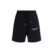 Dsquared² Black Cotton Bermuda Shorts