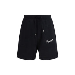 Dsquared² Black Cotton Bermuda Shorts