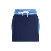 Casablanca Blue Cotton Mini Skirt