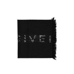 Givenchy Black Virgin Wool Scarf