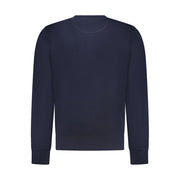 North Sails Blue Cotton Men Sweatshirt