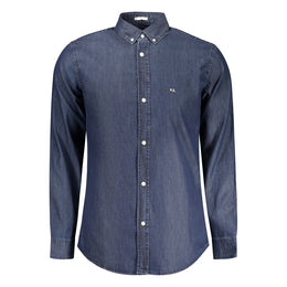 Pepe Jeans Blu Cotton Men Shirt