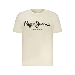 Pepe Jeans Beige Cotton Men's T-Shirt