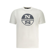 North Sails White Cotton Men T-Shirt