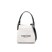 Tom Ford Beige Canvas Tote Bag