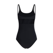 Courrèges Black Elastane One-Piece Swimsuit