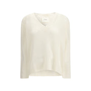Lisa Yang White Cashmere Cashmere Sweater