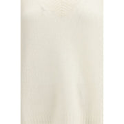 Lisa Yang White Cashmere Cashmere Sweater