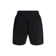 Casablanca Black Cotton Bermuda Shorts