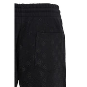 Casablanca Black Cotton Bermuda Shorts