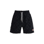 Casablanca Black Cotton Bermuda Shorts