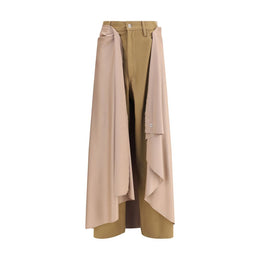 MARBELL Beige Wool Athletic Pants