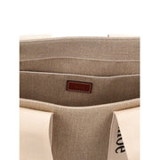 Chloé Beige Linen Tote Bag