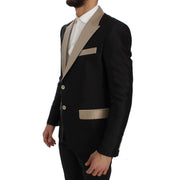 Dolce & Gabbana Black Silk Blazer
