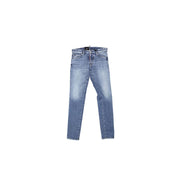 Dsquared² Blue Cotton Straight-Leg Jeans