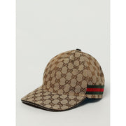 Gucci Beige Cotton And Leather Cap (Baseball Hat)